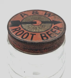 Vintage 50er Promo A&W Root Beer Take Home a Jar A&W Root Beer Barrel Ball Jar - Bild 1 von 8