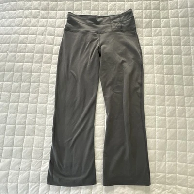 Leggings PRANA para mujer pequeños grises pierna ancha recortados tiro bajo yoga Athlesiure Gorp Foto 1 de 4