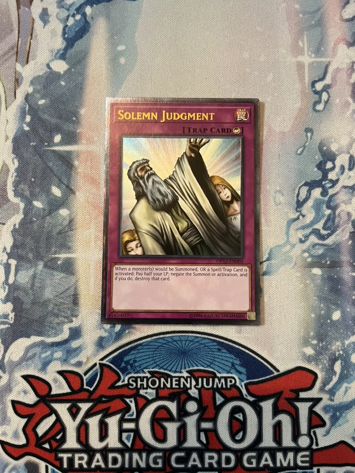 Yu-gi-oh! Solemn Judgment OP12-EN003 Ultimate Rare Near Mint - Image 1 of 3