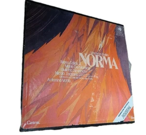 BELLINI-NORMA-CALLAS-DEL MONACO-ORIGINAL CETRA 3-LP VINYL BOX SET-USED-ITALY - Picture 1 of 5