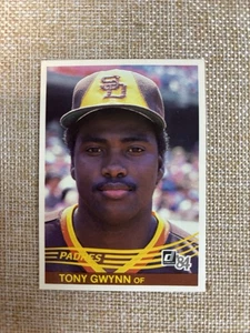 1984 Donruss Tony Gwynn #324 San Diego Padres 2nd Year Card - Picture 1 of 2
