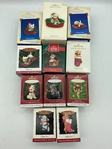 (11) Adornos de Navidad Hallmark Keepsake Puppy Love, usados, 1992-2007 - Imagen 1 de 10
