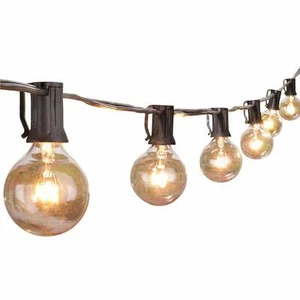 50FT-G40 Guirlande lumineuse globe 50 ampoules, G40-50DENG-BLK-2, 250.00watts - Picture 1 of 7