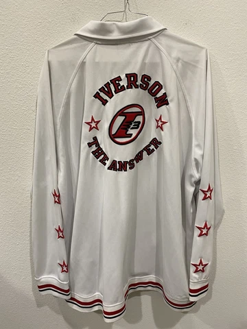 Allen Iverson Reebok i3 Basketball Zipper Jacket Sweatshirt Embroidered Size 3XL Cover