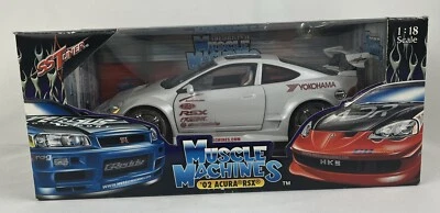 2002 Acura RSX SS Tunner White  1:18 scale die cast Muscle Machines - Image 1 of 4