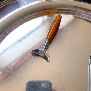 Vtg 1930s 40s 50s Napier Silver MCM Modern Bakelite Child Feeding Set Tiny Tots - Picture 1 of 5
