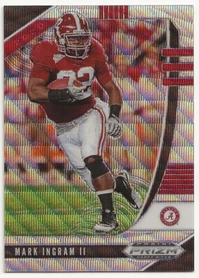 2020 Panini Prizm Draft Picks Blue Wave Mark Ingram II /299 #67 - Image 1 of 2