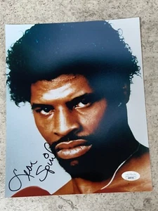 Leon Spinks Signed boxing Photo JSA COA  Autograph world Champion 8x10 - Picture 1 of 2