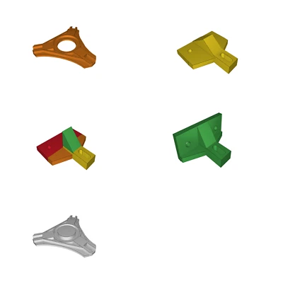 Spulenhalter für Kossel Mini Delta 3D Drucker mit HDD Lager - Top Frame Mount - Bild 1 von 3