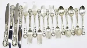 Wallace Muster Old Atlanta Sterling Silber 17 Teile Fassung 2 Pfund (32 Unzen) - Bild 1 von 22