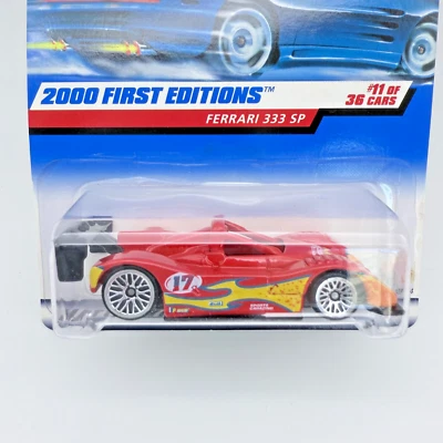 Hot Wheels 2000 First Editions #11 Ferrari 333 SP Red Sports Car - Image 1 of 4