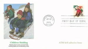 US 3013 FDC Children Sledding Fleetwood - Picture 1 of 2