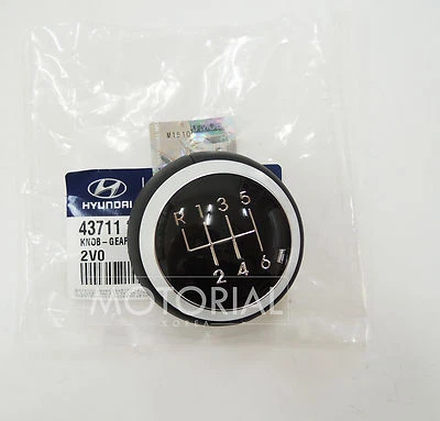 Leather 6-Speed Gear Shift Knob Lever For 2014-2016 HYUNDAI VELOSTER - Image 1 of 3