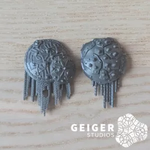 Warhammer AoS Ogor Mawtribes Bits | Stonehorn | Armor Shield 2pc Set - Picture 1 of 1
