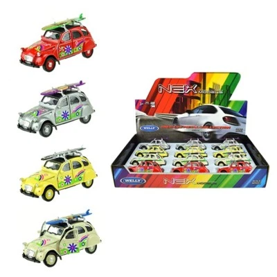 Citroën 2CV Surf Modellino Auto Tavola da Surf Auto Licenza Prodotto 1:3 4-1:3 9 - Immagine 1 di 2
