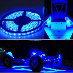 Blue LED Boat Light Deck Waterproof 12v Bow Trailer Pontoon Lights Kit Marine A+ - Picture 1 of 11