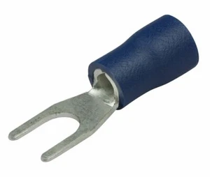 DBG Terminale Forcella a Crimpare Isolata M3.5 1,5-2,5mm Blu Confezione da 100 - Foto 1 di 1