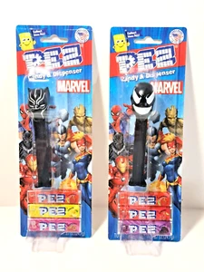 Juego de 2 -Dispensadores Marvel's Black Panther & Venom Pez - Cardados con caramelo - 2022 - Imagen 1 de 4