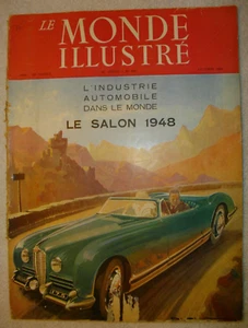 LE MONDE ILLUSTRÉ FRANCE 1948 Magazine Antique Cars & Motorcycles LARGE!: 15x11" - Picture 1 of 12