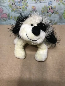 Ganz Webkinz 8” Black & White Cheeky Dog No Code - Picture 1 of 5