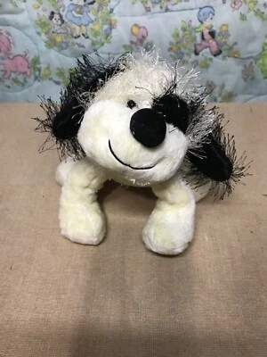 Ganz Webkinz 8” Black & White Cheeky Dog No Code - Image 1 of 4