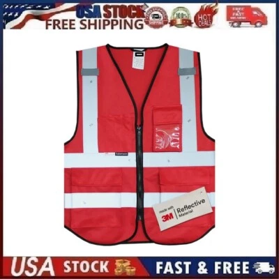 Salzmann 3M Multi-Pocket Working  Reflective Vest Made with 3M Reflective 2XL-3X - Image 1 of 4