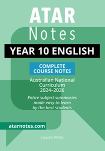 ATAR Notes Year 10 English Complete Course Notes - Picture 1 of 13