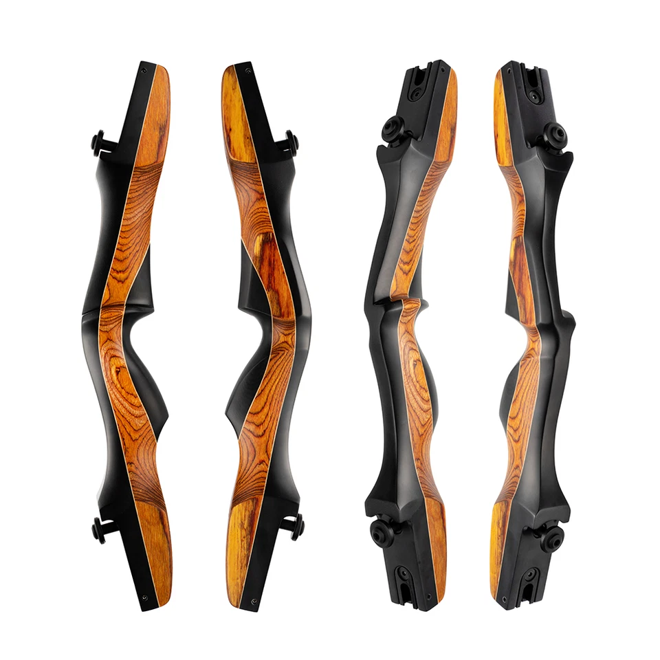 CNC machined archery wood handle laminated dymond wood 19" 21" 23" 25" ILF Riser - Image 1 of 4