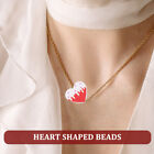  20 Pcs Heart Wooden Beads Beaded Fringe Trim Spacer Small Bracelet