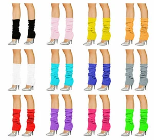 Damen Damen Beinwärmer Kostüm 80er Jahre Tanz Party Rave Clubbing Ballett Tutu - Bild 1 von 9