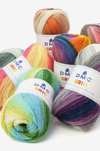 DMC art. BRIO Gomitolo da 100 gr. misto lana - moda - multicolore - nuovi colori