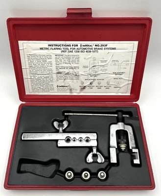 Herramienta de quema métrica Imperial 239-F para líneas de freno automático 3/16"/4,75/10/8/6 mm OD Foto 1 de 4