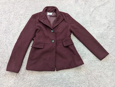 Old Navy Blazer Womens Small Jacket Maroon 2 Button Office Business - Image 1 of 4