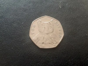 Tom Kitten 50p Münze aus Beatrix Potter Sammlung (2017). Gut & Sammlerstück. - Bild 1 von 1