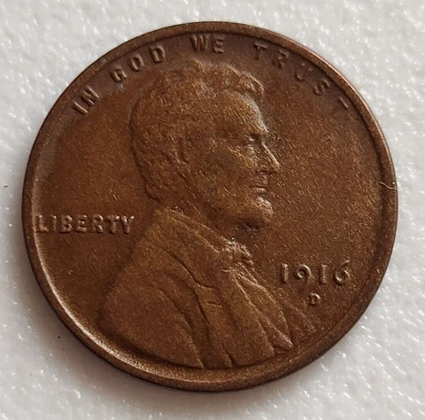 1916 D Lincoln Wheat Cent - Denver Mint Cover