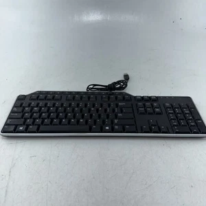 Teclado USB multimedia Dell original con 2 puertos USB KB522 - Imagen 1 de 9
