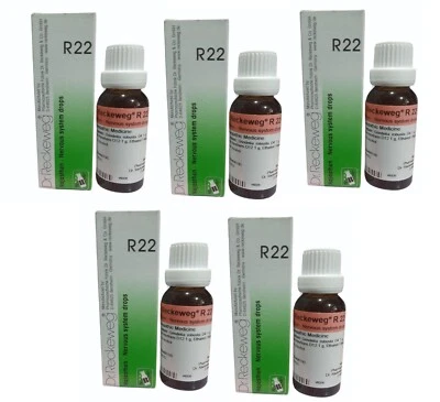 🌿 Dr. Reckeweg R22 Homeopathic Drops 22ml Support for Nervous Disorde 5 Bottle - Image 1 of 4