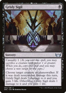 Grisly Sigil (082) Streets of New Capenna SNC MTG Magic - Picture 1 of 1