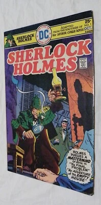 Bonito SHERLOCK HOLMES N0. 1 DC 1975 E.R. Cómic Cruz Arthur Conan Doyle Foto 1 de 4