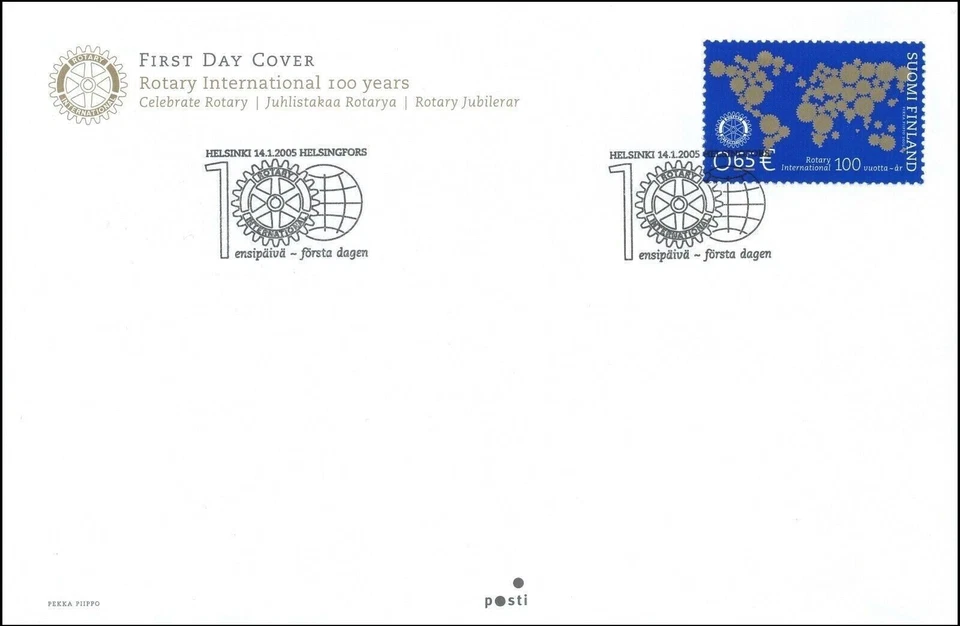 International Rotary Club 100 Years Finland Mint FDC 2005 - Image 1 of 1