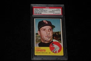 SAMMY ESPOSITO 1963 TOPPS SIGNED AUTOGRAPHED CARD #181 WHITE SOX PSA/DNA SLABBED - Picture 1 of 1