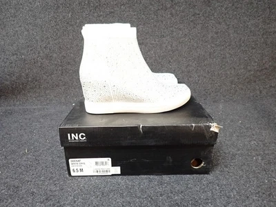 NEW INC Deena Slip On Sneakers White Crystal Women's Size 6.5 (BR3) - Image 1 of 4