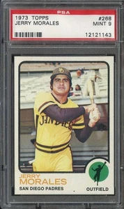 1973 TOPPS #268 JERRY MORALES PSA 9 PADRES *B73346 - Picture 1 of 2