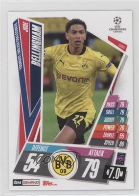 2020-21 Topps Match Attax UCL On Demand Pack 2 Jude Bellingham #OD001 Rookie RC - Image 1 of 2