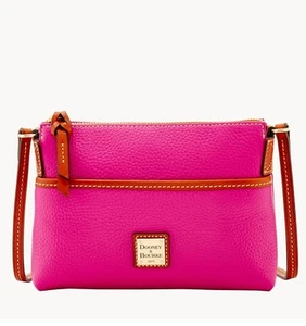 Dooney & Bourke Pebble Grain Ginger Crossbody Pink Style #: R0018CA - Picture 1 of 11
