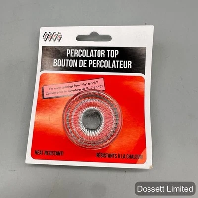 Vintage Tops Replacement Glass Percolator Top 13/16" to 1 1/2"  New Old Stock - Imagem 1 de 2
