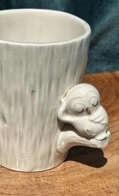 Hard To Find 1978 Fitz & Floyd Hooty Owl Ceramic Tumbler Cup Novelty Whimsical - Image 1 of 4