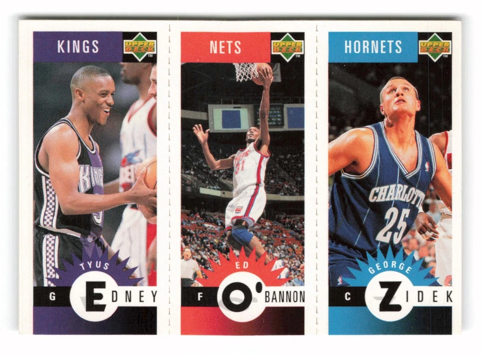 1996-97 Collector's Choice Edney / O'Bannon / Zidek #M71 / M53 / M10 - Image 1 of 2