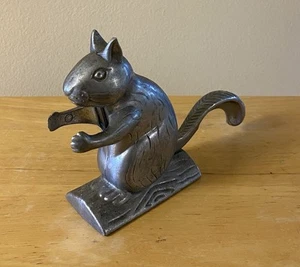 Vintage Metal Country Squirrel Nutcracker - Picture 1 of 6