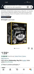 NATIONAL GEOGRAPHIC Hobby Pottery Wheel Kit - Picture 1 of 5